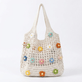3D Floral Crochet Tote – Handmade Oversized Boho Tote Bag for Beach & Vacation