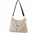 Handmade Macrame Shoulder Bag – Boho Fringe Crossbody Purse